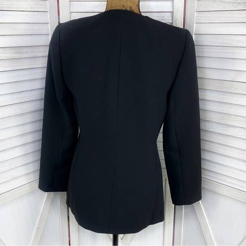 Dress Barn  Single Button Blazer Black 4 Single Breasted