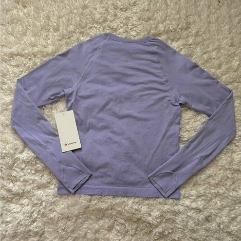 Lululemon Lilac Smoke Swiftly Tech Long Sleeve Shirt 2.0 *Race Length 