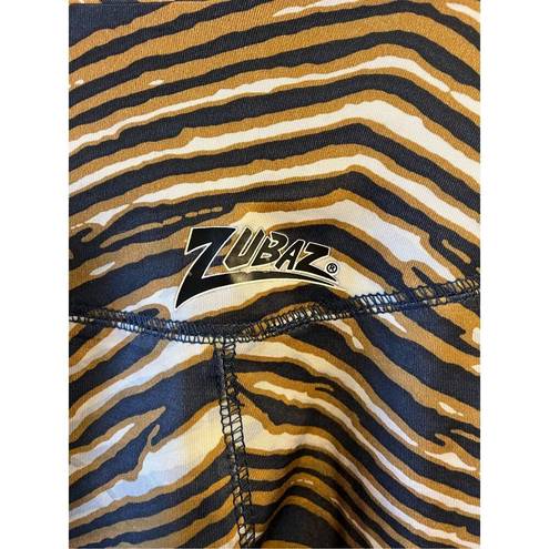 Majestic Milwaukee Brewers Zubaz LEGGINGS Activewear Pants Adult XS Blue Gold  (3