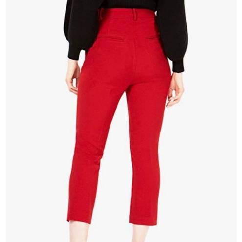 Line and Dot NWT  Rosey Cropped Pants Red sz M