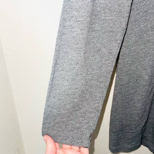 J.Jill  100% Cotton Heather Gray Pocket Oversized Sweatshirt