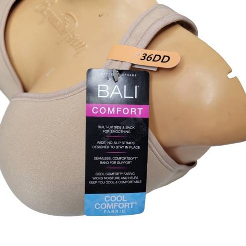 Revolution NWT Bali Comfort  Wireless Bra DF3463 Full COverage Beige 36DD / 36E