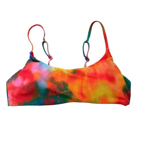 Raisin's  Juniors' Tie Dye Twist Back Padded Selah Bikini Top Size XL NWT