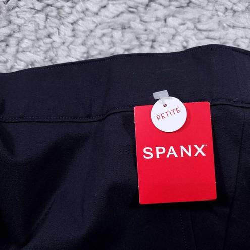 Spanx  On The Go Kick Flare Navy Blue Pull On Crop Pants Size Small Petite