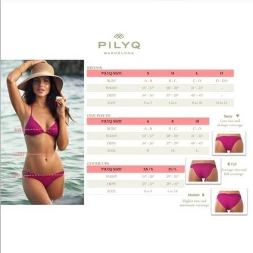 PilyQ  Haley One Piece Swimsuit Pink Sand Tan Revolve Size Small S NWT