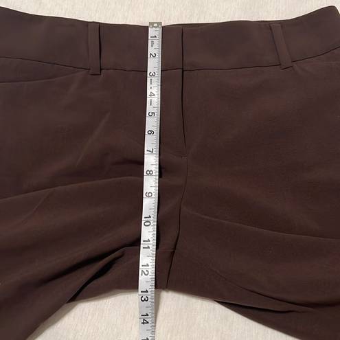 Krass&co NWOT NY& sz 12 average brown stretchy zip front pants