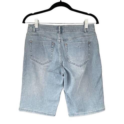 J.Jill  Denim Bermuda Jean Stretch Shorts Size 4