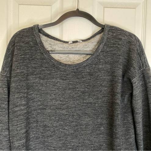 James Perse  Wool Blend Pullover Sweater Grey Crew Neck Dolman Sleeve Size Medium