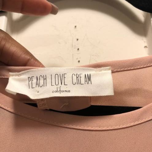 Peach Love California Peach Love Cream Blouse