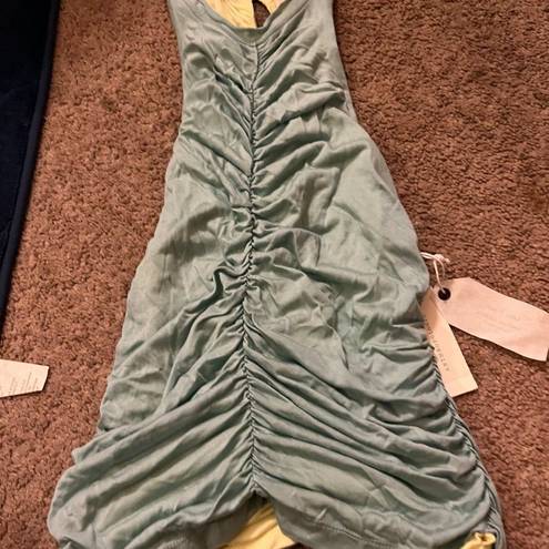 Pilcro NWT  Anthropologie Ruched Reversible Tank in Blue Green Size  Small