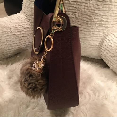 Gorgeous Lite weight Shoulder Bag w/Pearl Gold Charm