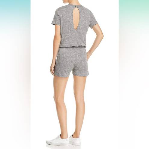 n:philanthropy Revolve :Philanthropy Breeze Romper Tee shirt shorts Romper Grey & white NWT L