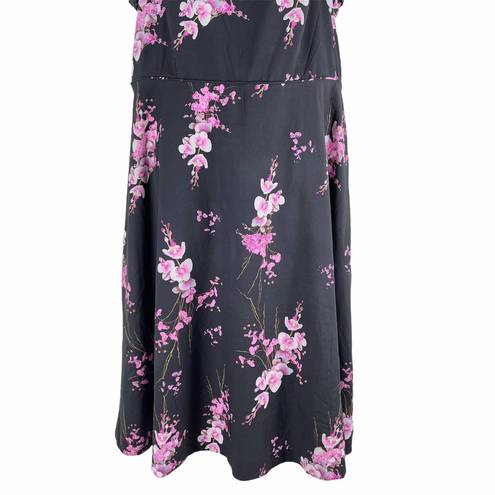 City Chic  Holiday Romance Floral Print Fit & Flare Dress Size 14