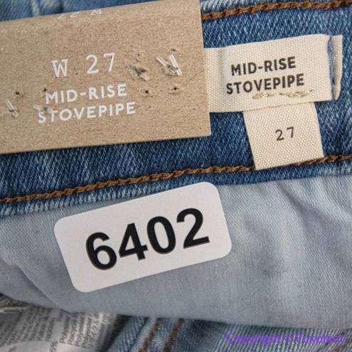 Madewell NEW  Mid-Rise Stovepipe Jeans in Skyford Wash, 27