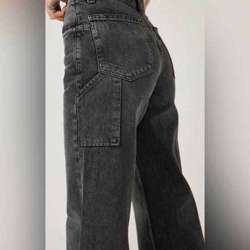 We The Free Tinsley Baggy High Rise Jeans Washed Black