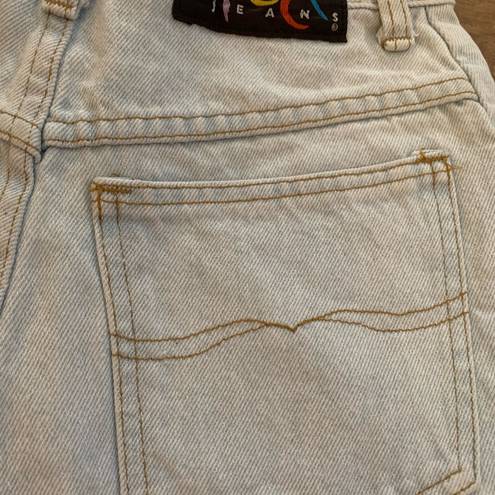 Daisy Vintage Size 24 0 1990 Steel Blue High Waist Lace  Duke Denim Jean Shorts