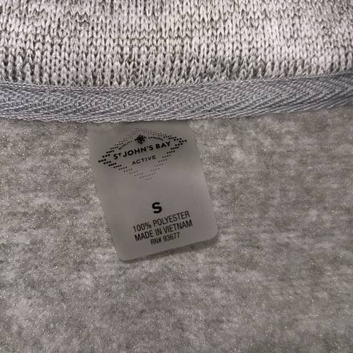 St. John’s Bay NWT  Active Hooded Fleece Jacket Small Gray