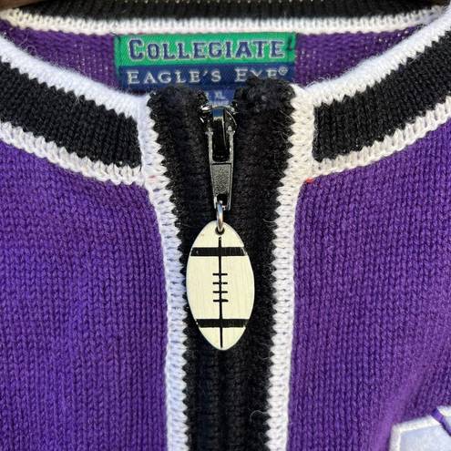 Collegiate Outfitters Vintage 90’s K-STATE Wildcats Purple Cardigan Sweater Eagles Eye XL