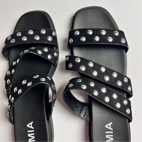 MIA  Women's Black Embellished Silver Studs  Kolete Sz 6.5