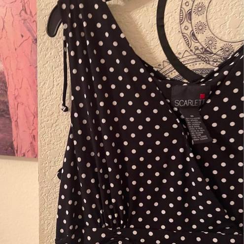 Scarlett Womens plus size black & white sleeveless dress size 16