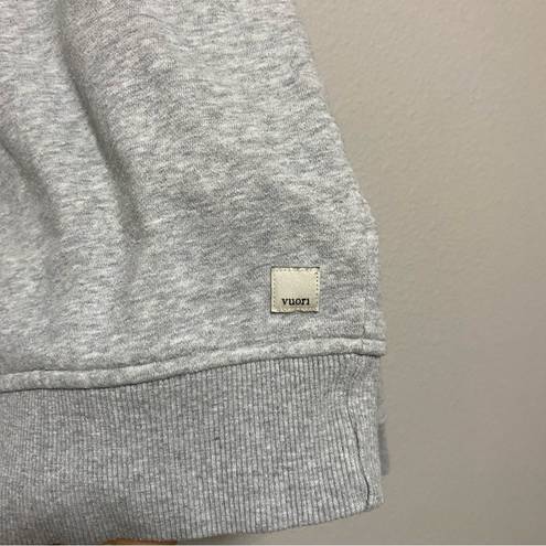 Vuori  Restore Gray Half Zip Pullover Sweatshirt