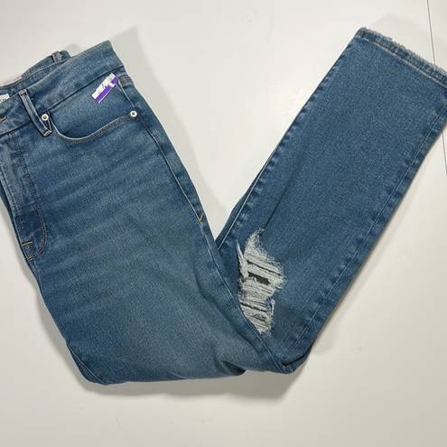 Good American NWT  Blue Classic Slim Straight High Rise Denim Jeans Size 6