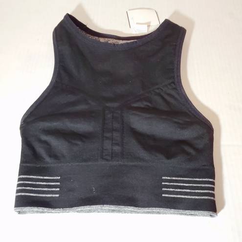 DKNY Grey Black Reversible Sports Bra