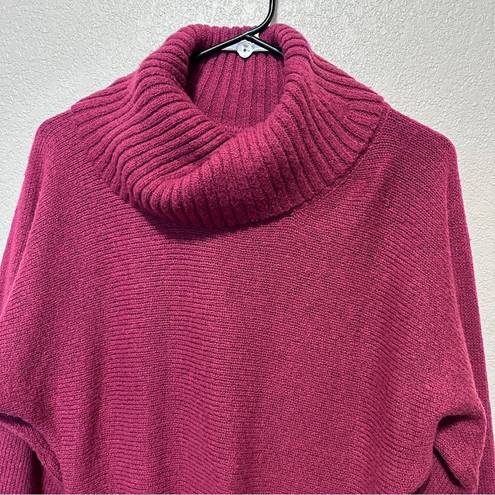 a.n.a  Women's Rusty Burgundy Cowl Neck Bell Sleeve Knit Dolman Pullover Sweater