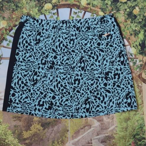 The Moon JAMIE sadock dust leopard golf skirt size 14