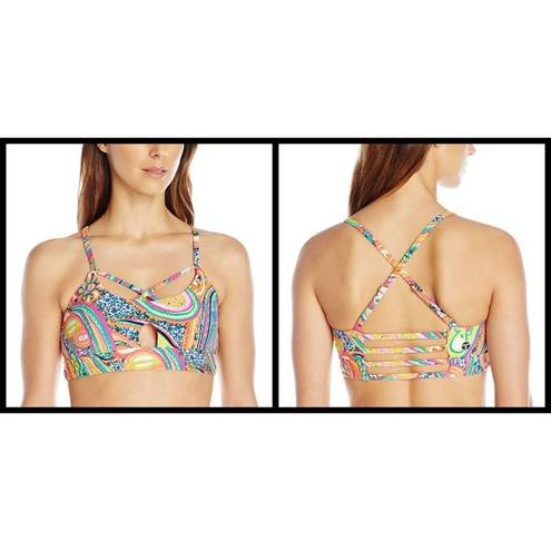 Trina Turk 💕💕 Mediterranean Paisley Sports Bra M NWT