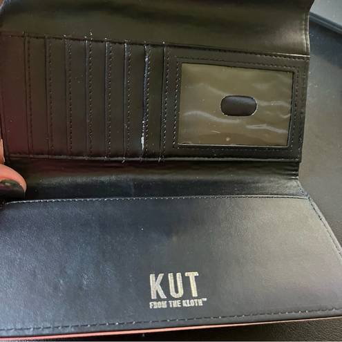 Kut From The Kloth  Black and White Striped Wallet