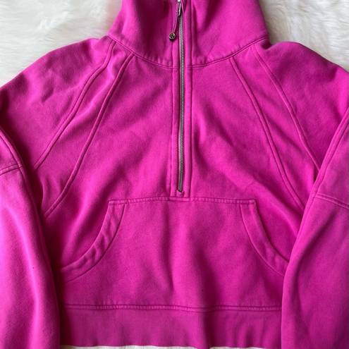 Lululemon  Oversized Sonic Pink Funnel-Neck Scuba Half Zip