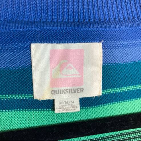 Quiksilver Quicksilver long cardigan sweater vintage colorful stripes women's size medium