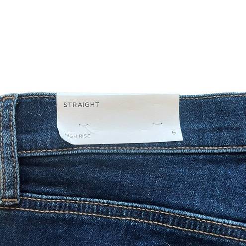 The Loft NWT Women’s Size 6 High Rise Straight Leg Blue Jeans