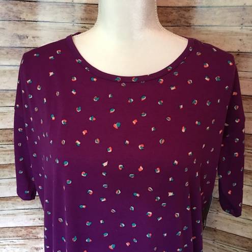 LuLaRoe NWOT Purple LLR Top