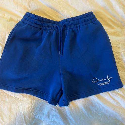 White Fox Boutique White Fox Check It Out Lounge Sweat Shorts Electric Cobalt Blue