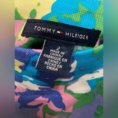 Tommy Hilfiger  Purple Pastel Floral Print Fitted Mini Skirt - Size 2