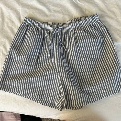 Striped Boxer Shorts White Size M