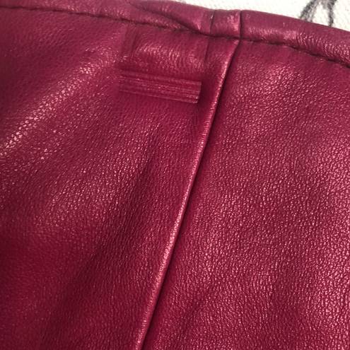 Cedars vintage leather skirt never worn modern S Pink