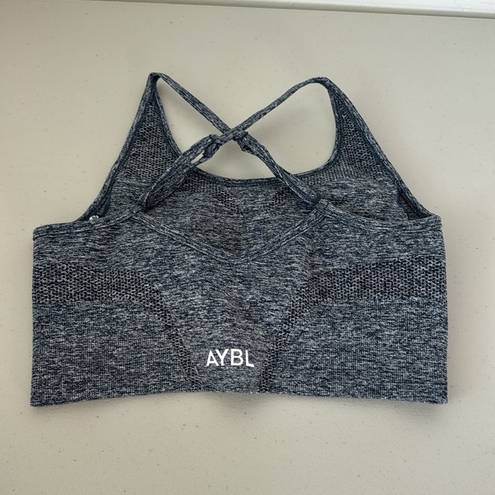 AYBL  Grey Crisscross Back Sports Bra