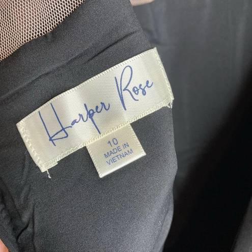 Harper NWT  Rose Gathered Illusion Neck Jumpsuit Size 10