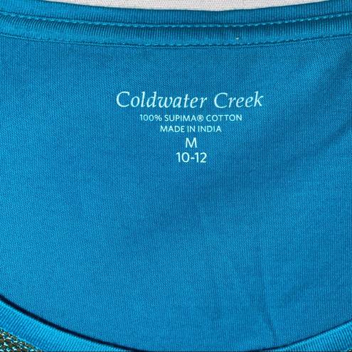 Coldwater Creek  Scoop Neck Sequin Top Size Medium