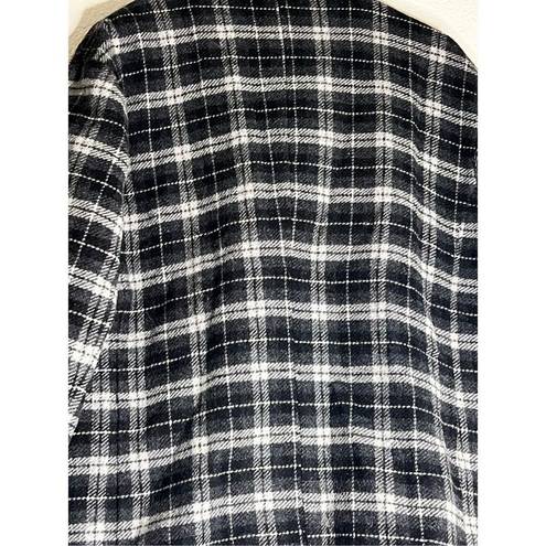 American Eagle  Jacket size Large Wool Blend Plaid Double Breasted Pea Coat