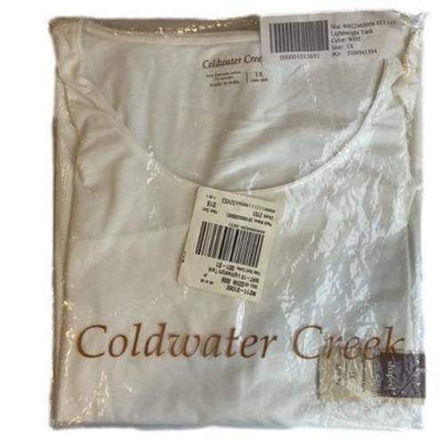 Coldwater Creek White Shaper Lightweight Tank Size 1X Brand New with Tags