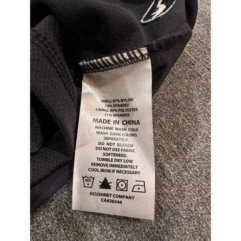 FootJoy  Performance Knit Black Golf Skirt Size Medium EUC Athletic Tennis Skort