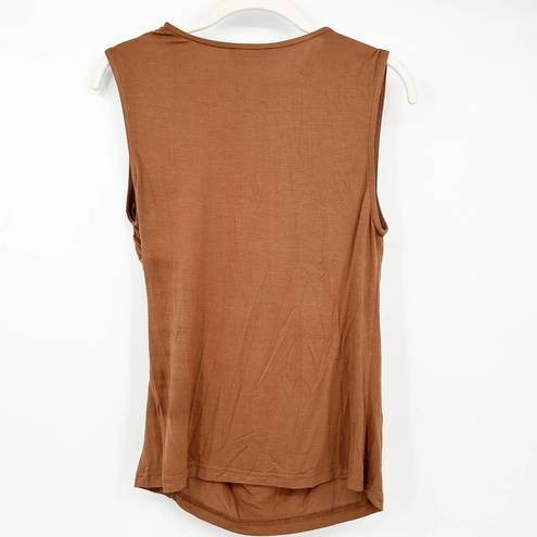 Lovers + Friends  Revolve Womens Basic Sahara Draped Tank Top Size S Brown