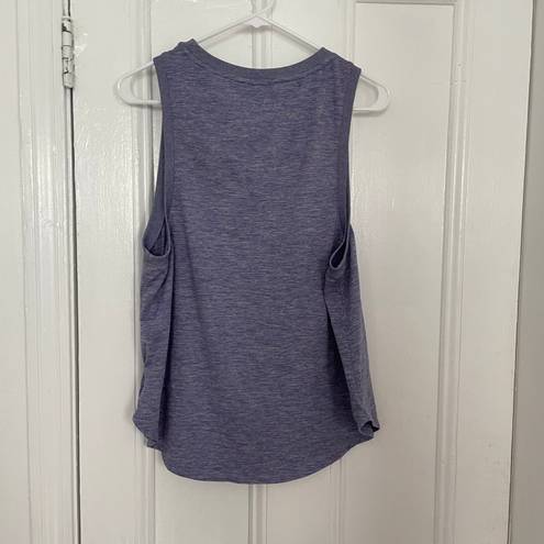 Gap Brushed Tech Jersey Tank Heather Purple