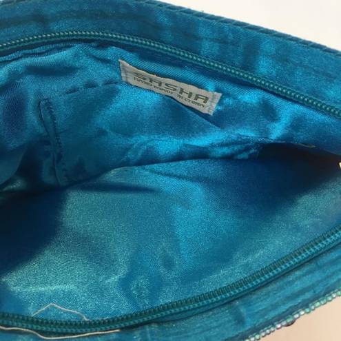 Vintage Sasha turquoise beaded purse bag