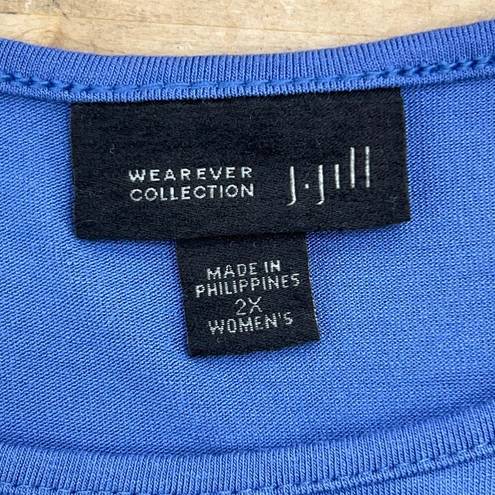 J.Jill  Wearever Collection Womens Size 2X Blue Tank Top