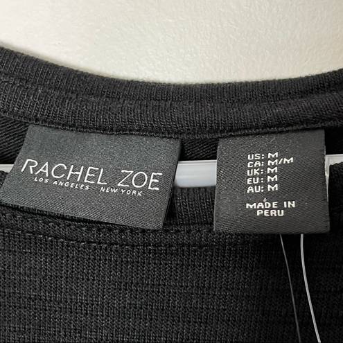 Rachel Zoe  NWT Crew Neck Dolman Sleeves T-shirt Black Size Medium